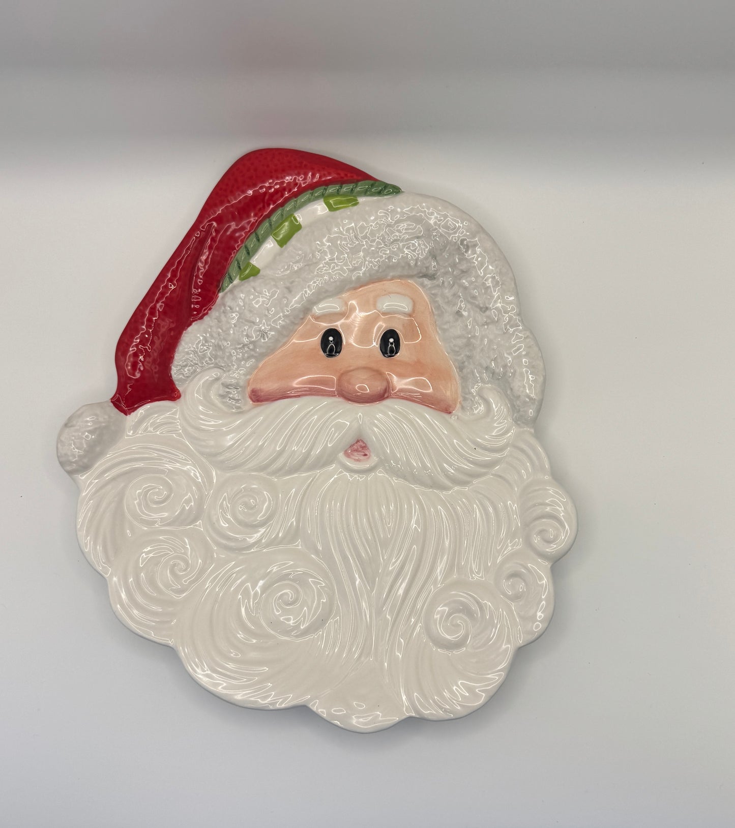 Fitz and Floyd “Holiday Cheer” Santa Plate – Collectible Christmas Serveware