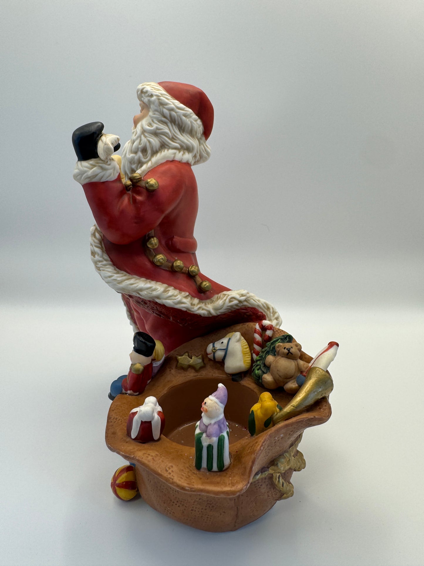 Partylite P9841 – Santa Checking His List Tealight/Votive Candle Holder (Retired)