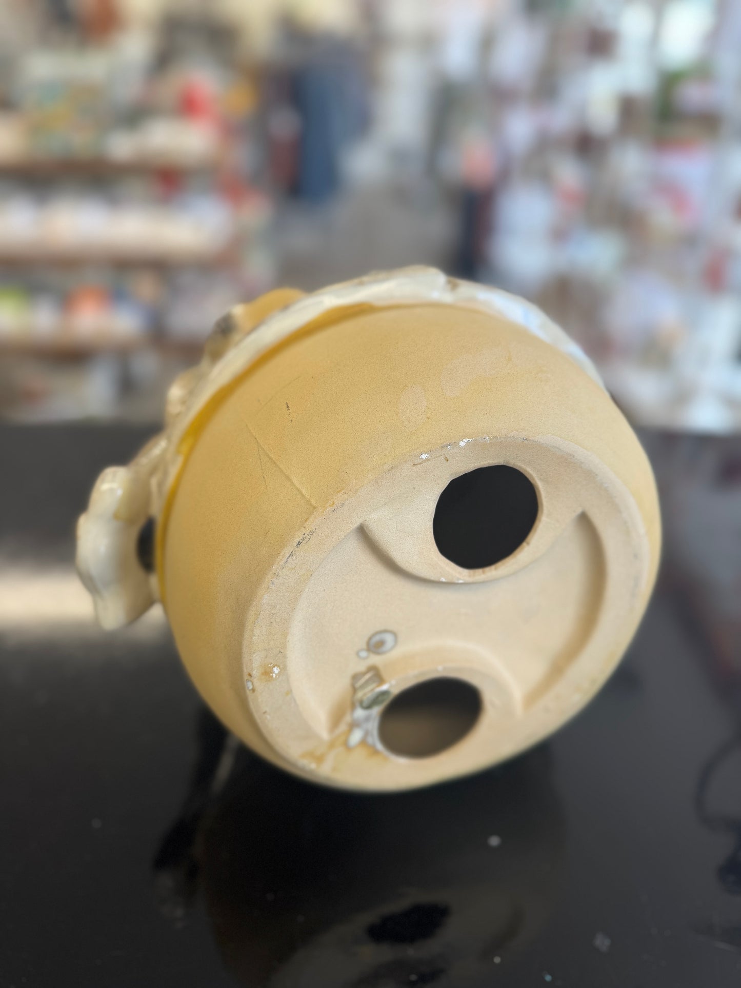 Charming Jolly Mr. Snowman – 15.5" Rustic Ceramic Indoor Christmas Décor