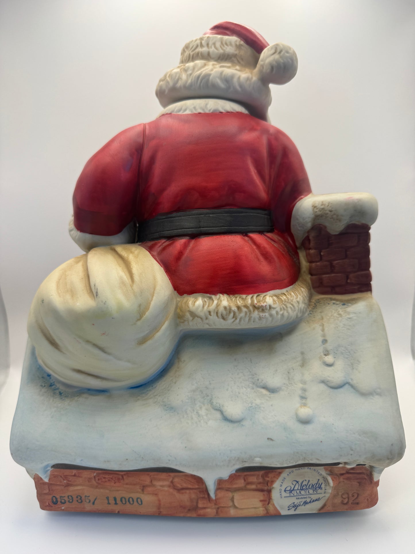 Melody in Motion Musical Santa Figurine – Limited Edition Animated Porcelain Christmas Collectible