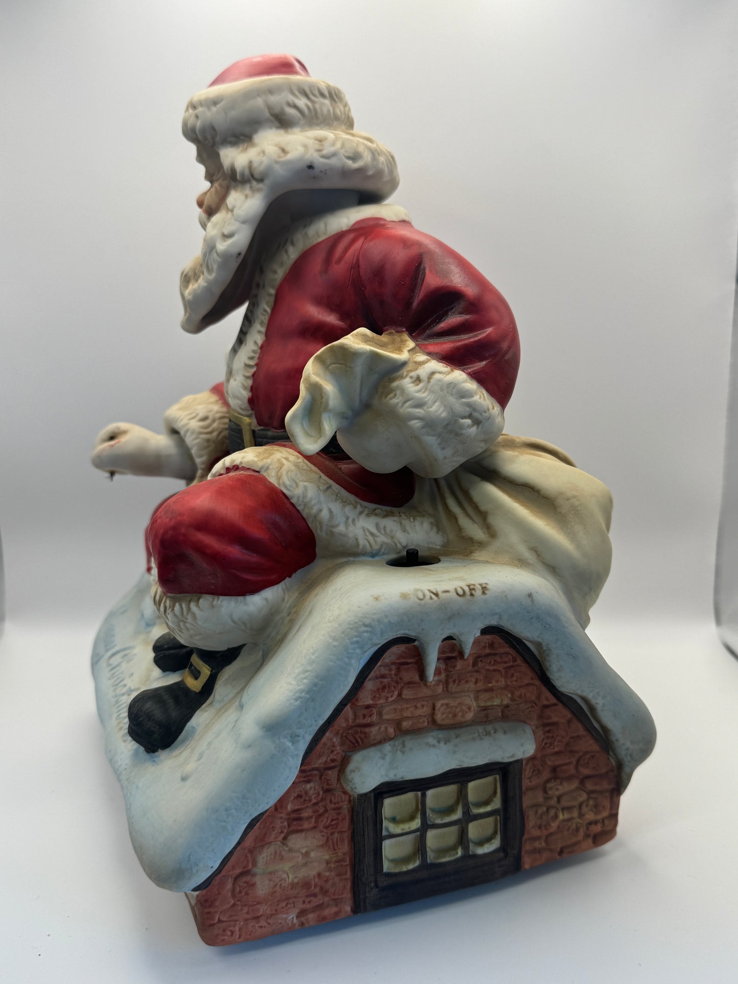 Melody in Motion Musical Santa Figurine – Limited Edition Animated Porcelain Christmas Collectible
