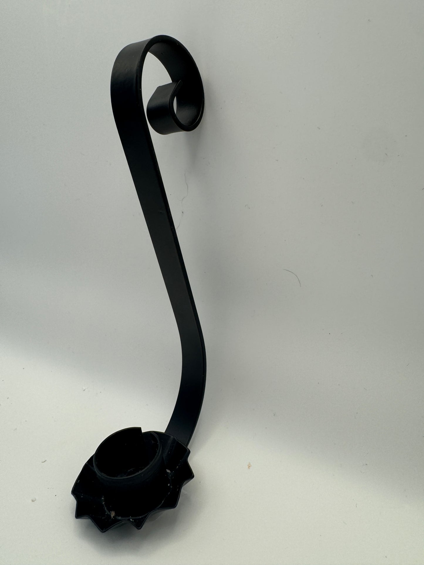 Hand-Forged Railroad Spike Candle Holder – 6.5" Rustic Iron Taper Holder