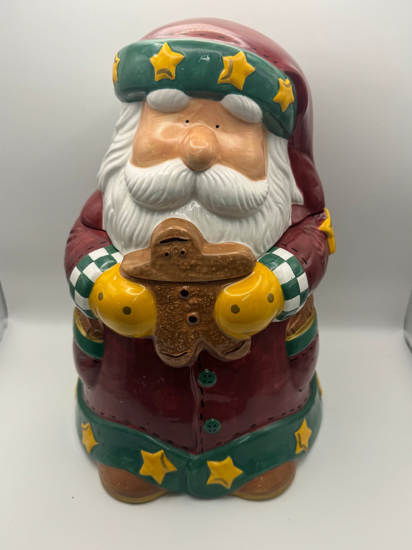 St. Nicholas Square 1998 Santa Claus Ceramic Cookie Jar – 11"
