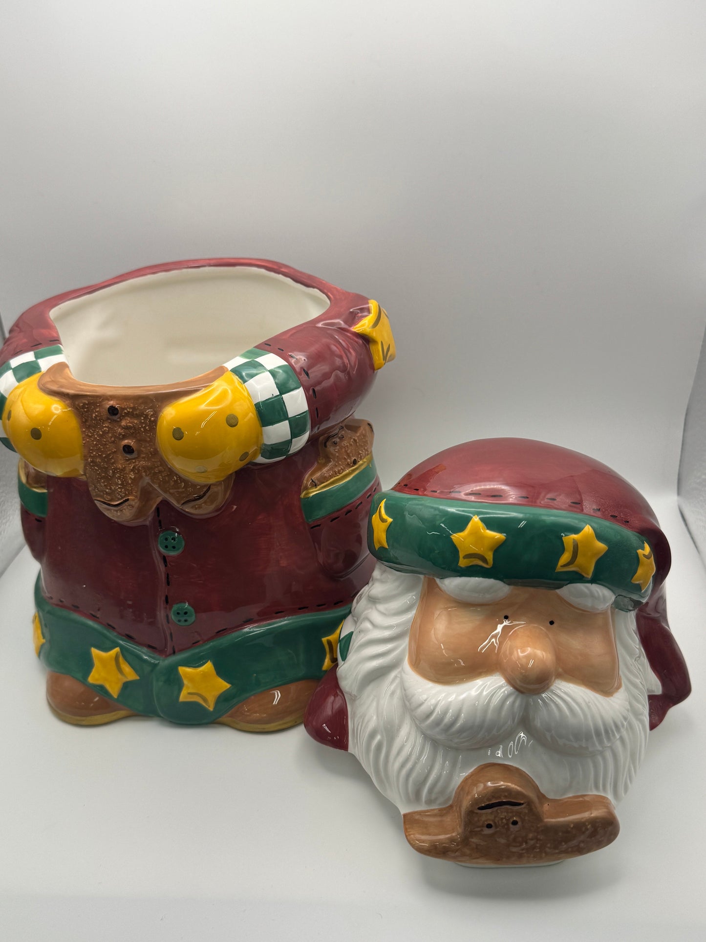 St. Nicholas Square 1998 Santa Claus Ceramic Cookie Jar – 11"