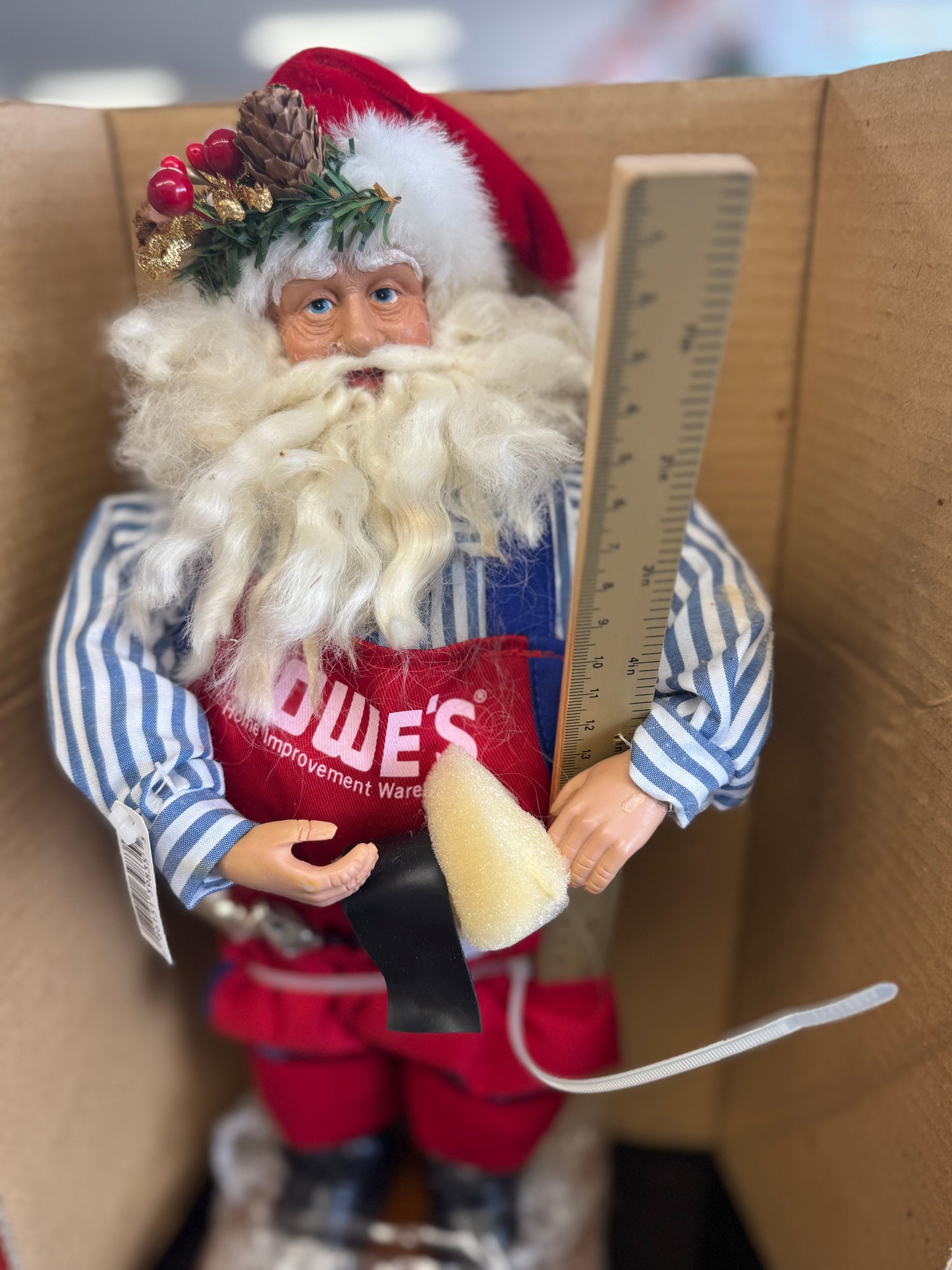 Kurt Adler Lowe’s Special Edition Workshop Santa Figurine