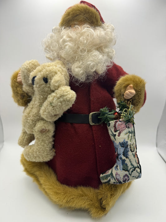 Wine Santa Claus Tree Topper – 12"