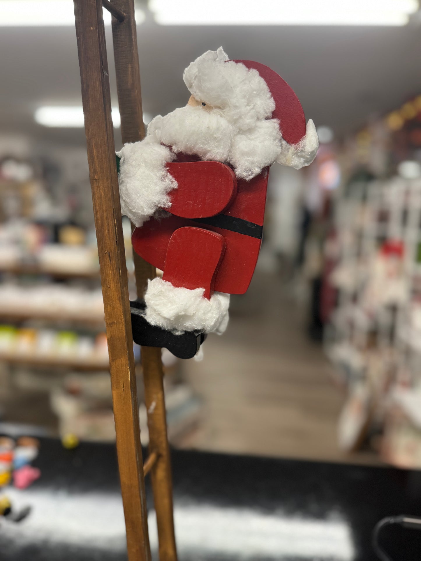 Climbing Santa Ladder Christmas Décor