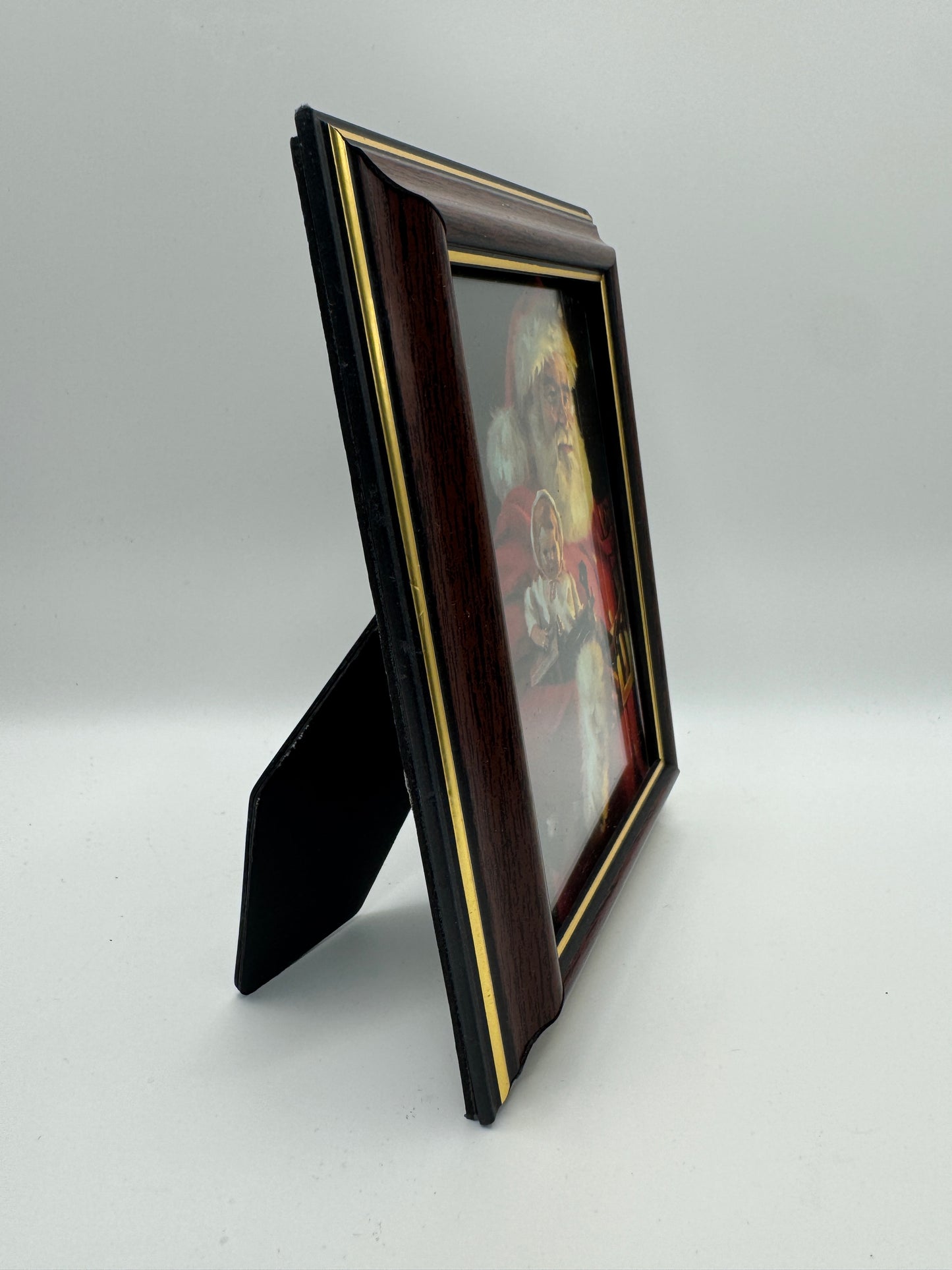 Framed “Old St. Nick” Print by Tom Browning – 4.75" x 6.25"