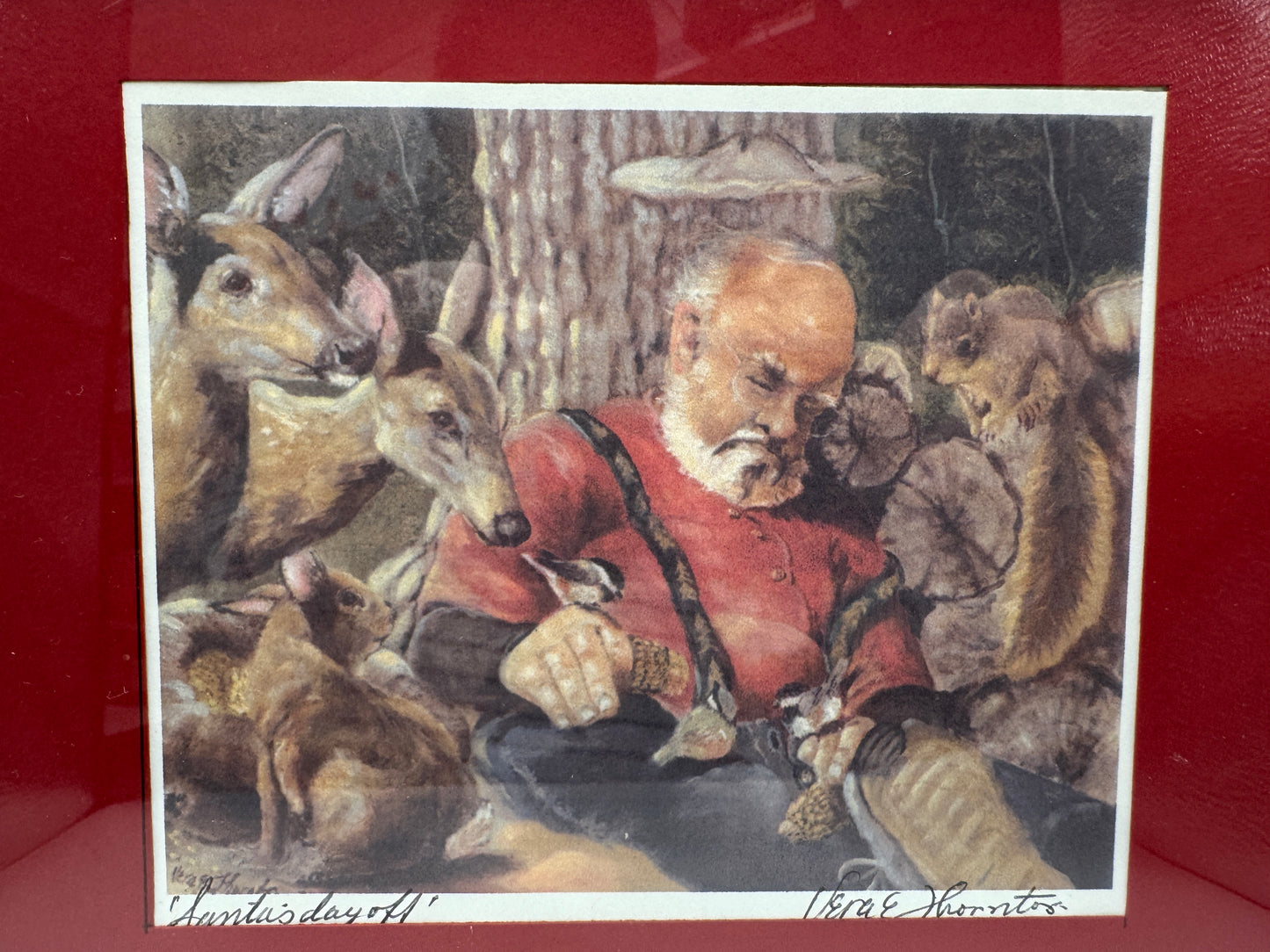 Framed “Hunter’s Day Off” Print by Vera E. Thornton