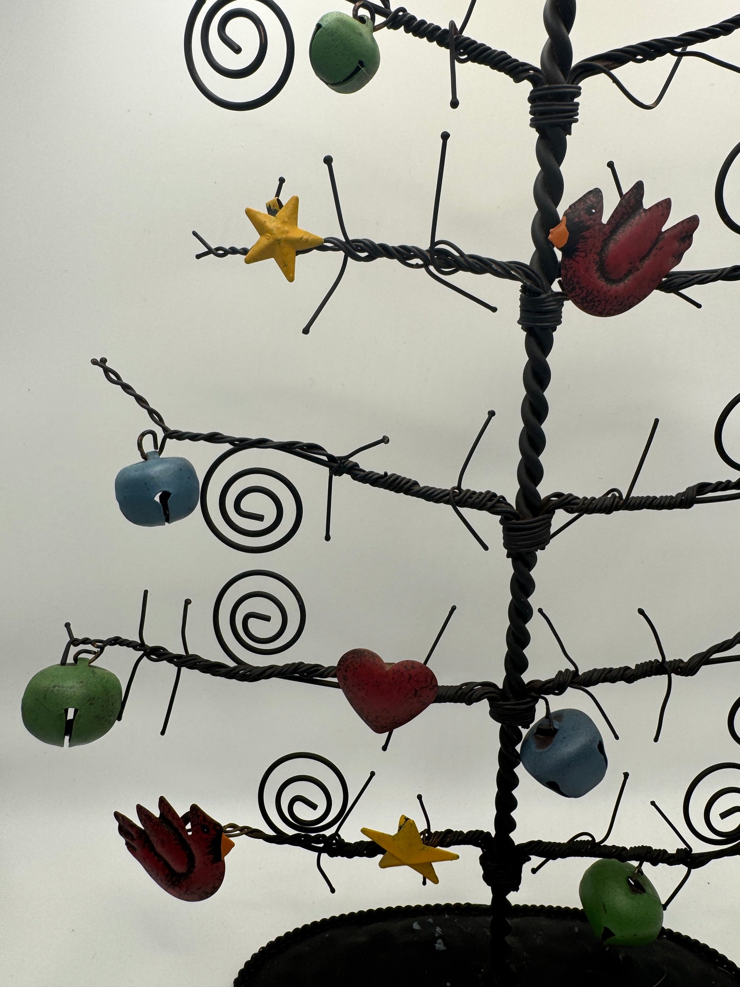 Metal Wire Ornament Display Tree – 15"
