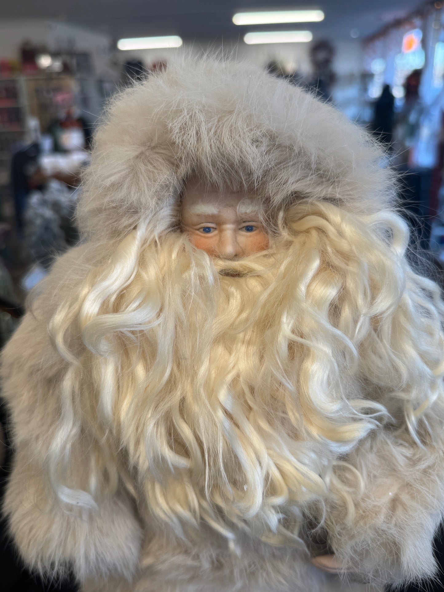 Handcrafted Santa Claus Figurine – 18"