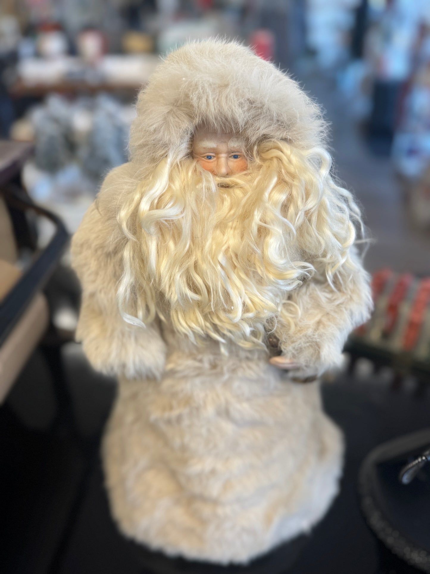 Handcrafted Santa Claus Figurine – 18"