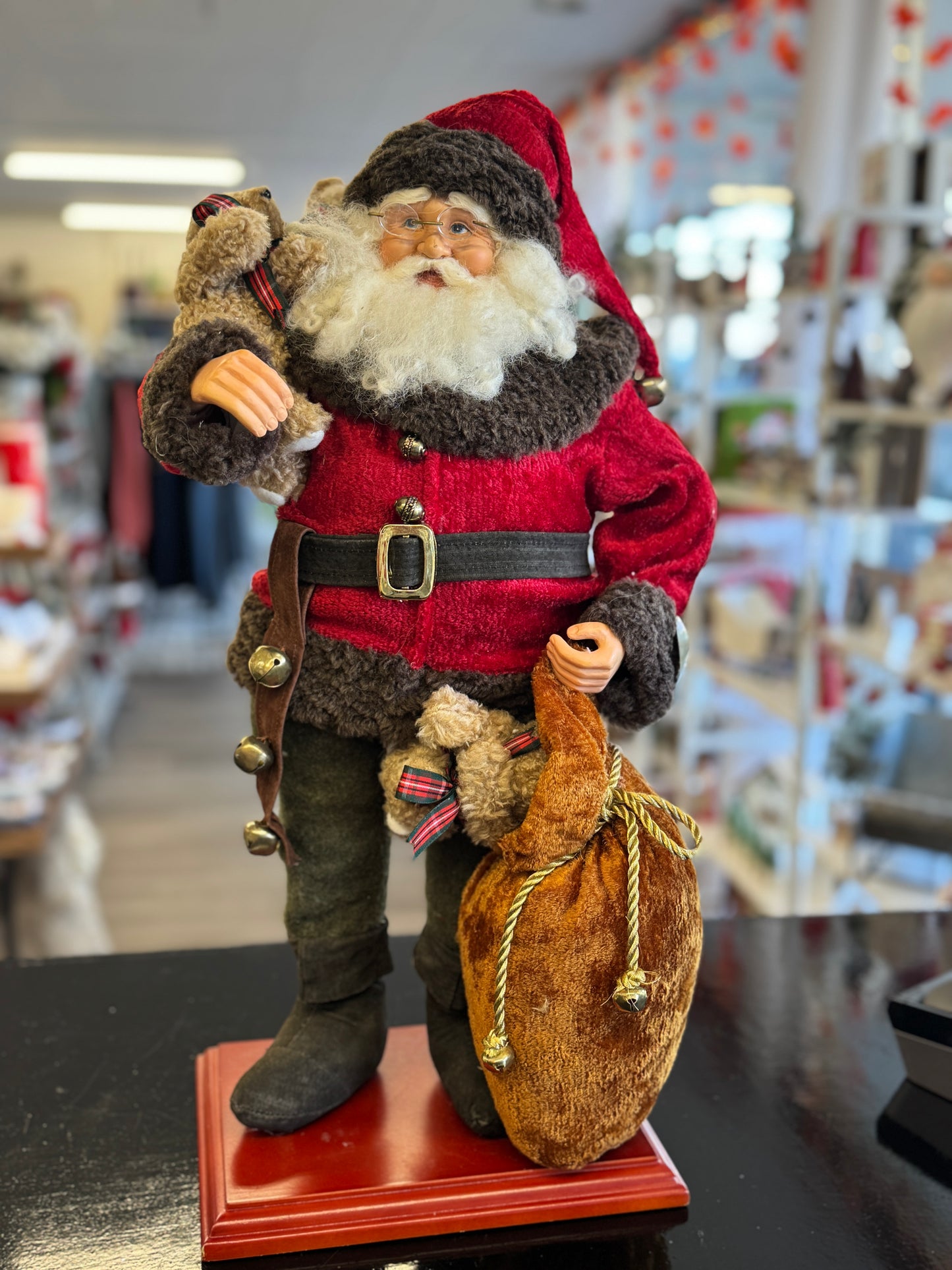 Standing Santa Claus Decorative Figurine – 22"