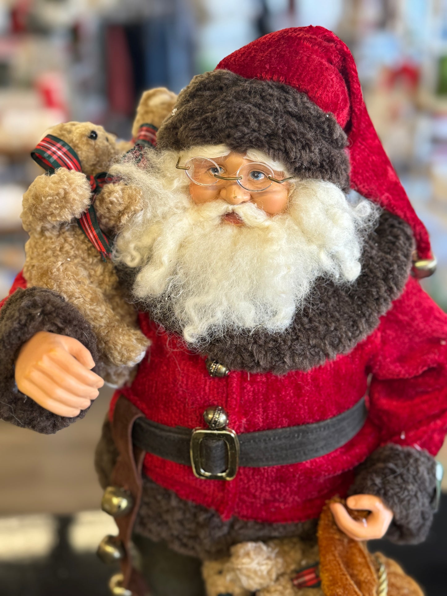 Standing Santa Claus Decorative Figurine – 22"