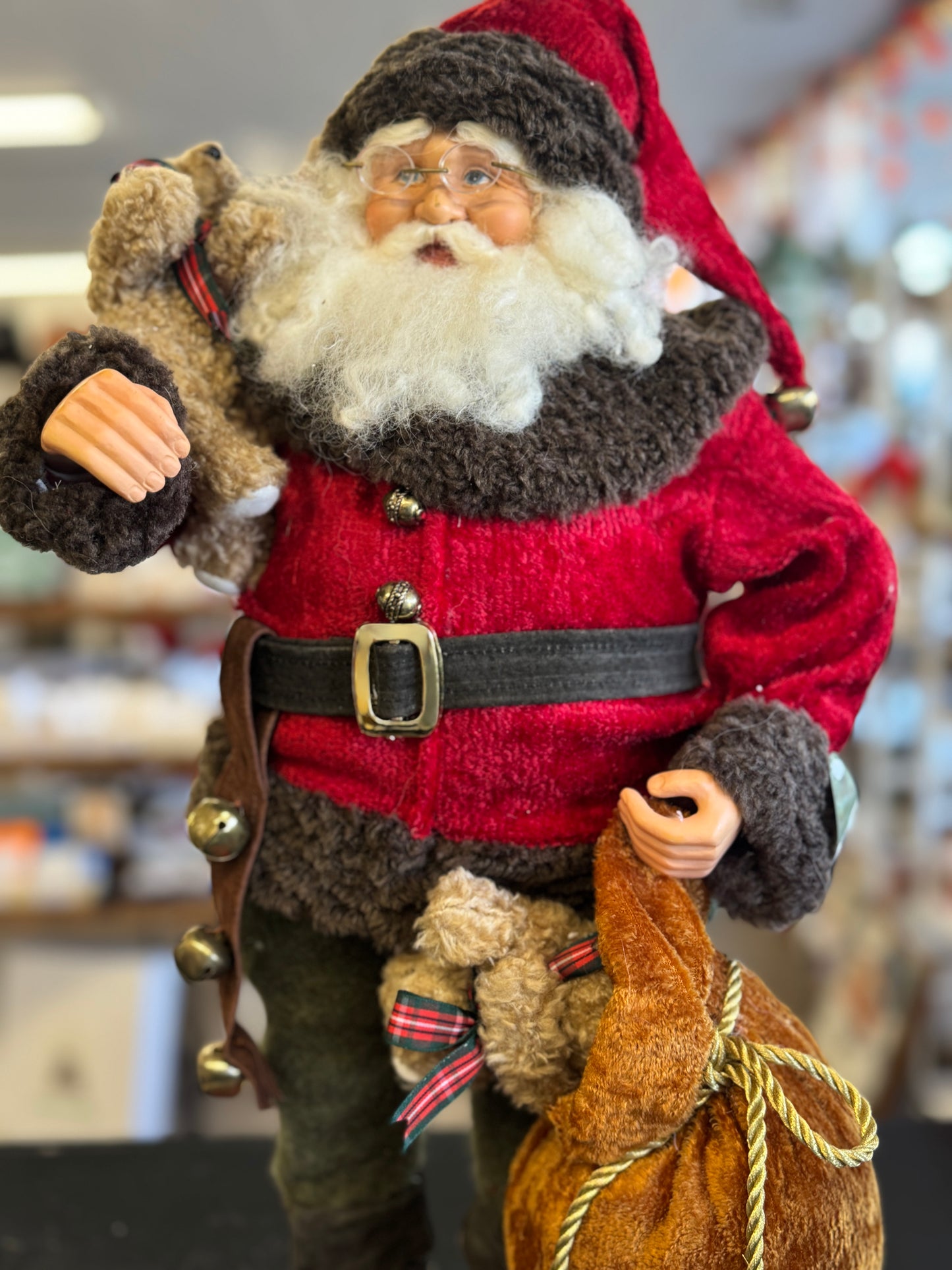 Standing Santa Claus Decorative Figurine – 22"