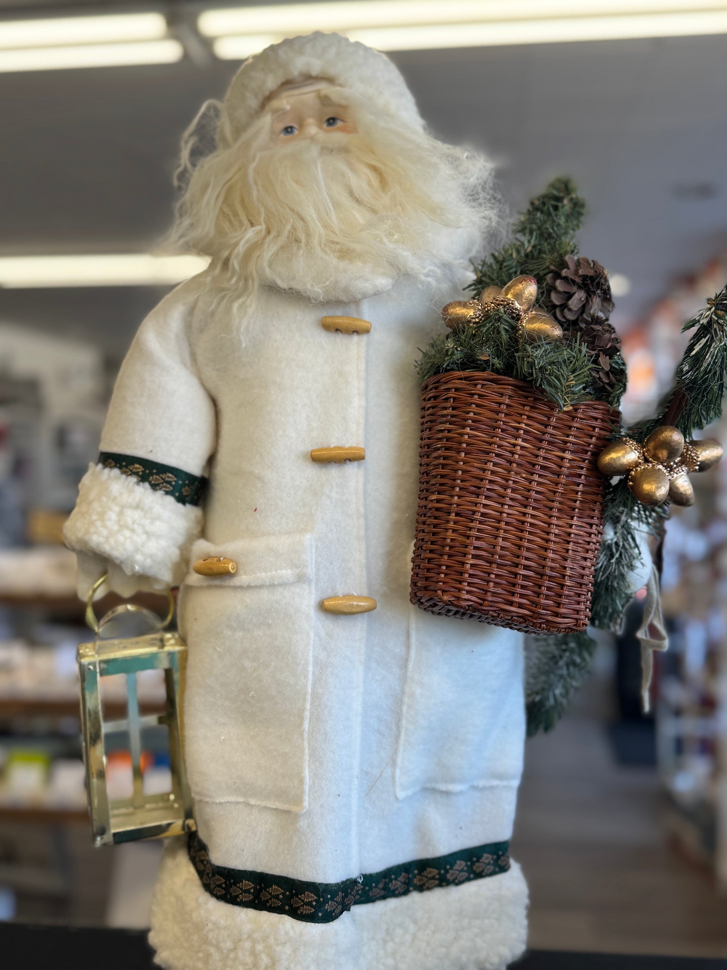 Old World Standing Santa Claus Figurine – 28"