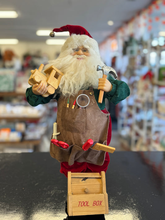 Karen Didion Originals Toymaker Santa Figurine – 18"