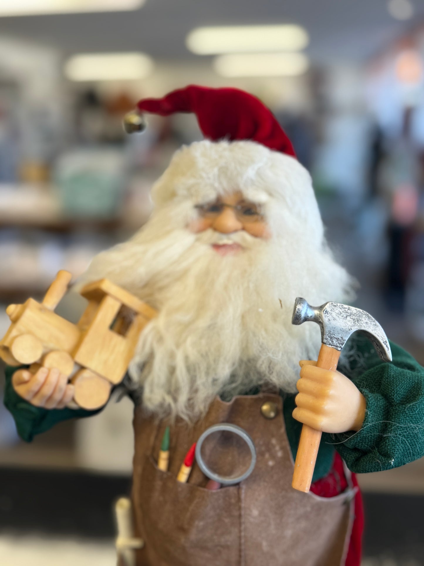 Karen Didion Originals Toymaker Santa Figurine – 18"