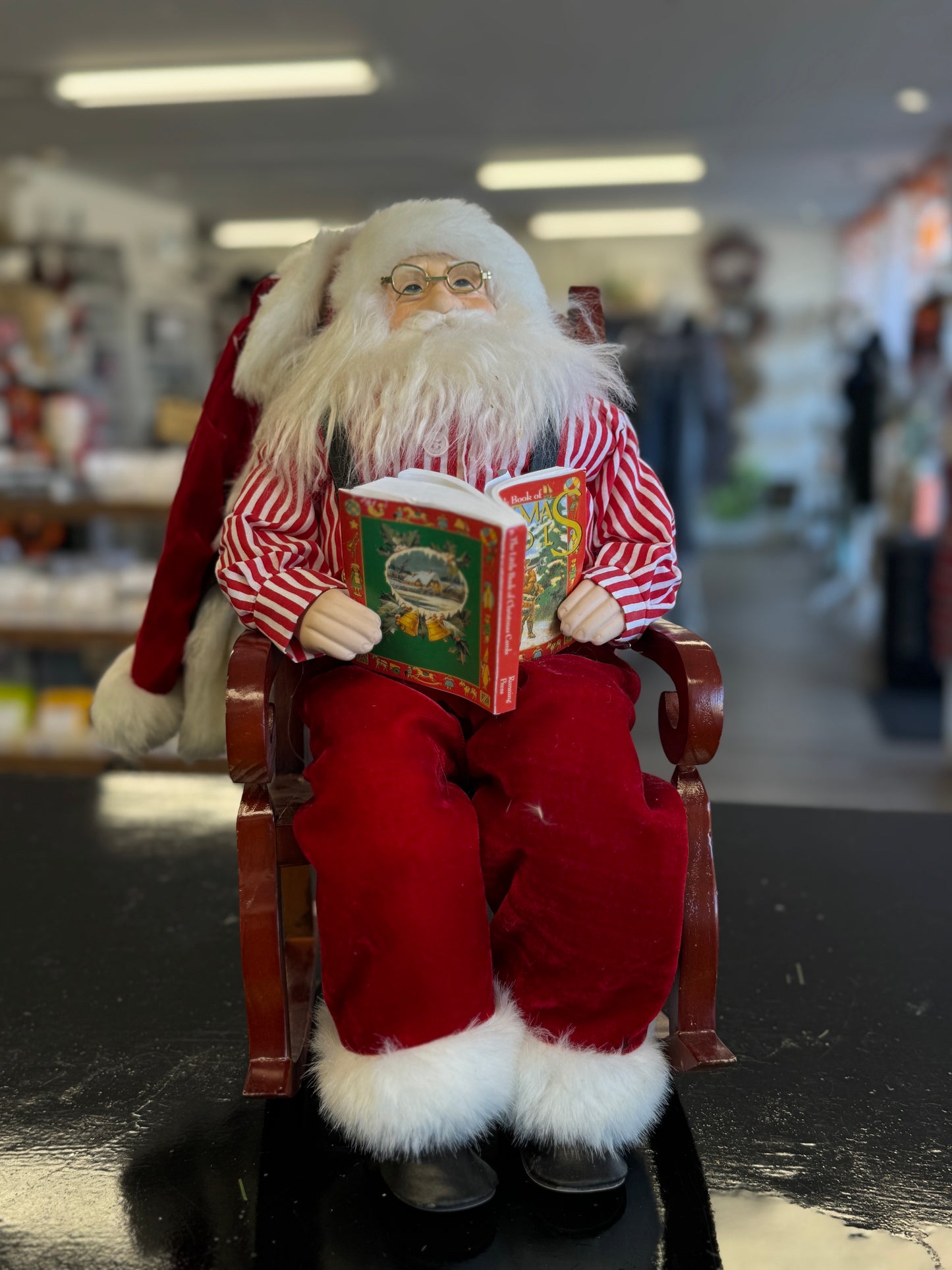 Kurt Adler Kringle Klaus Sitting in Chair – 16"