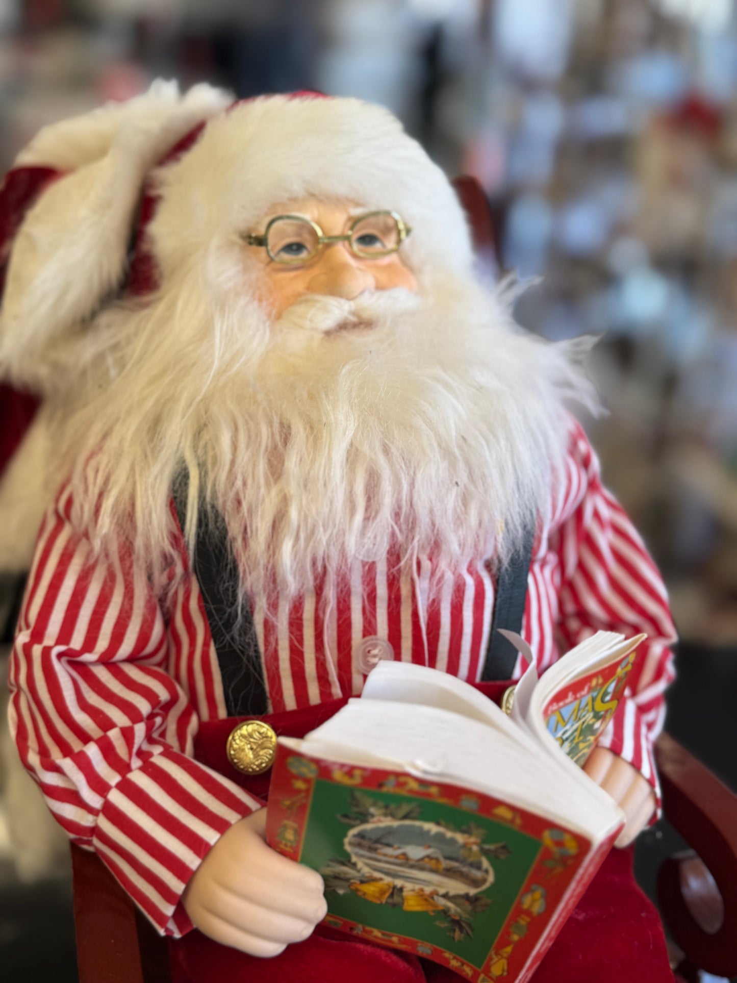 Kurt Adler Kringle Klaus Sitting in Chair – 16"