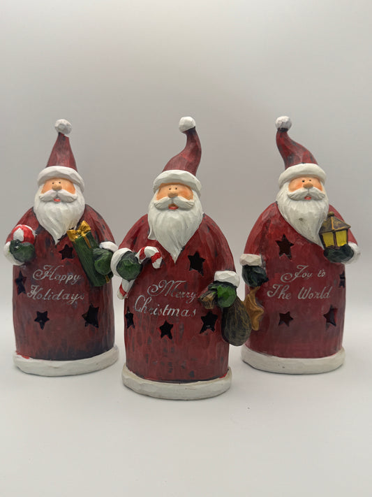 Light-Up Santa Figurine – Holiday Message Series (Sold Separately)