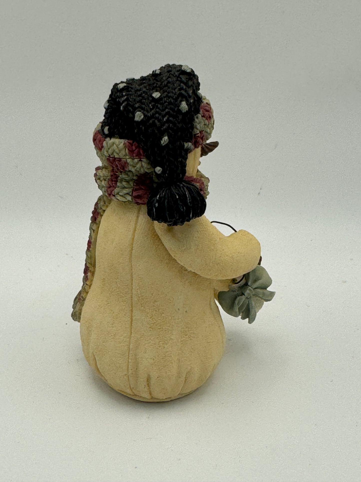 Heather Hykes “Snowman Holding Snowman Head Bucket” Figurine – 3.5"