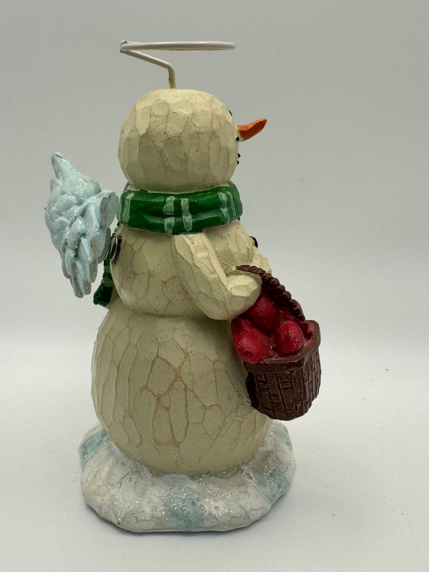 Winter Wishes “Bundles of Love” Angel Snowman Figurine – 5.5"