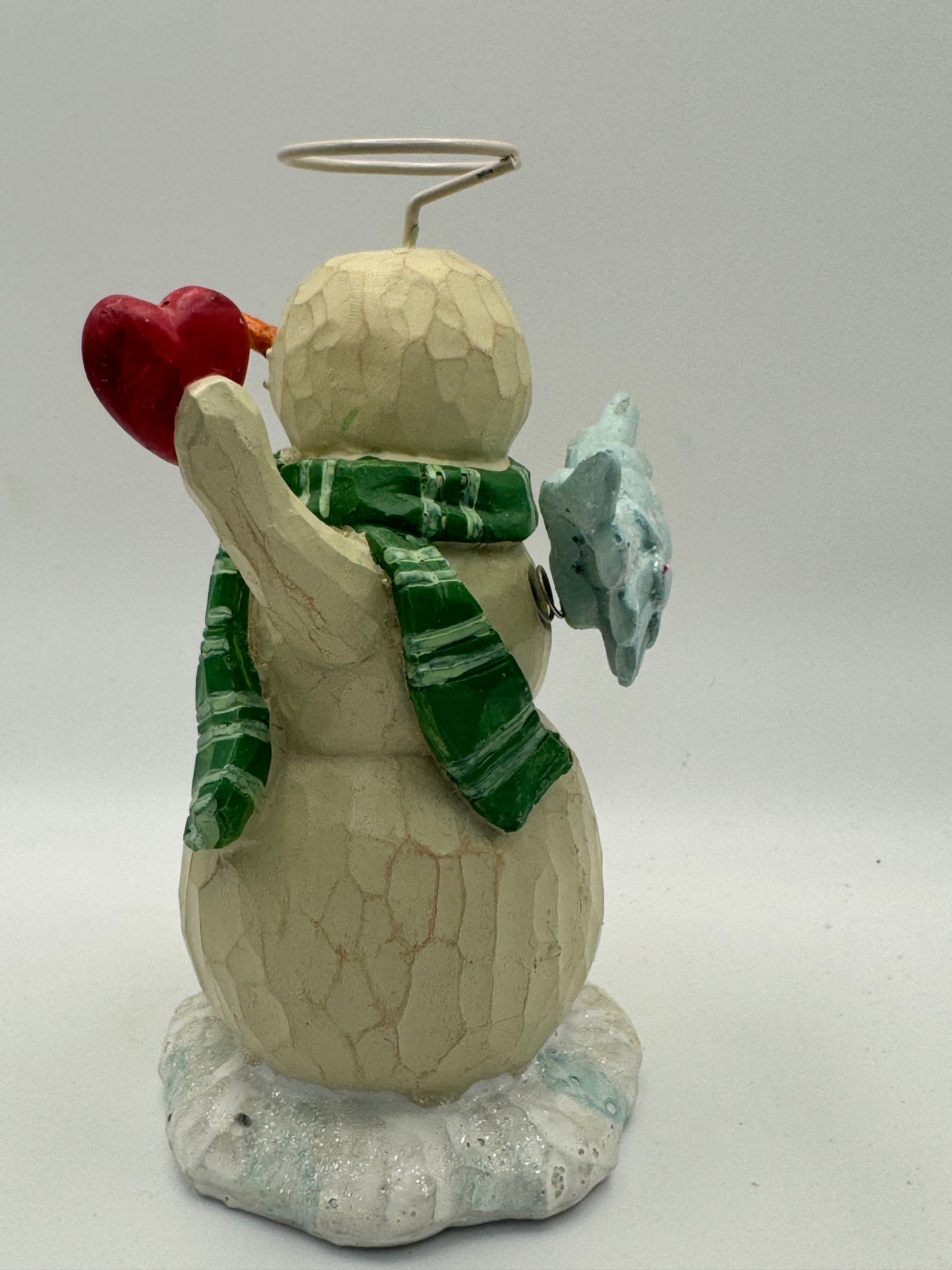 Winter Wishes “Bundles of Love” Angel Snowman Figurine – 5.5"