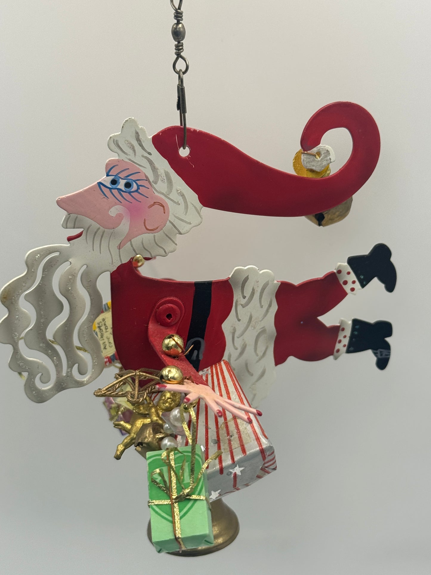 Karen Rossi Silvestri Fanciful Flights Santa Ornament – Retired