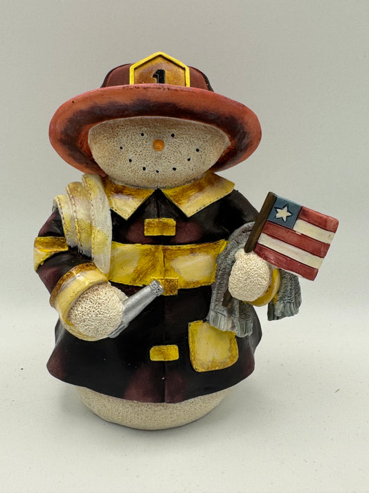 Kurt S. Adler Snowtown Fireman Ornament – 5"
