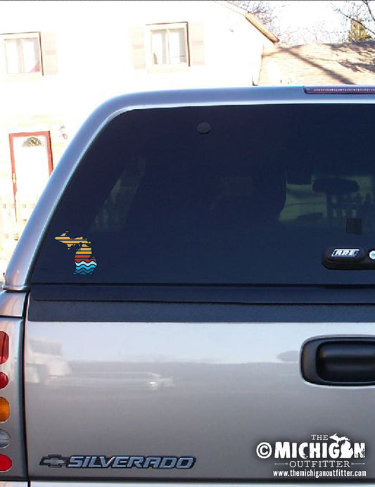 Color Bars - 4" Michigan Sticker