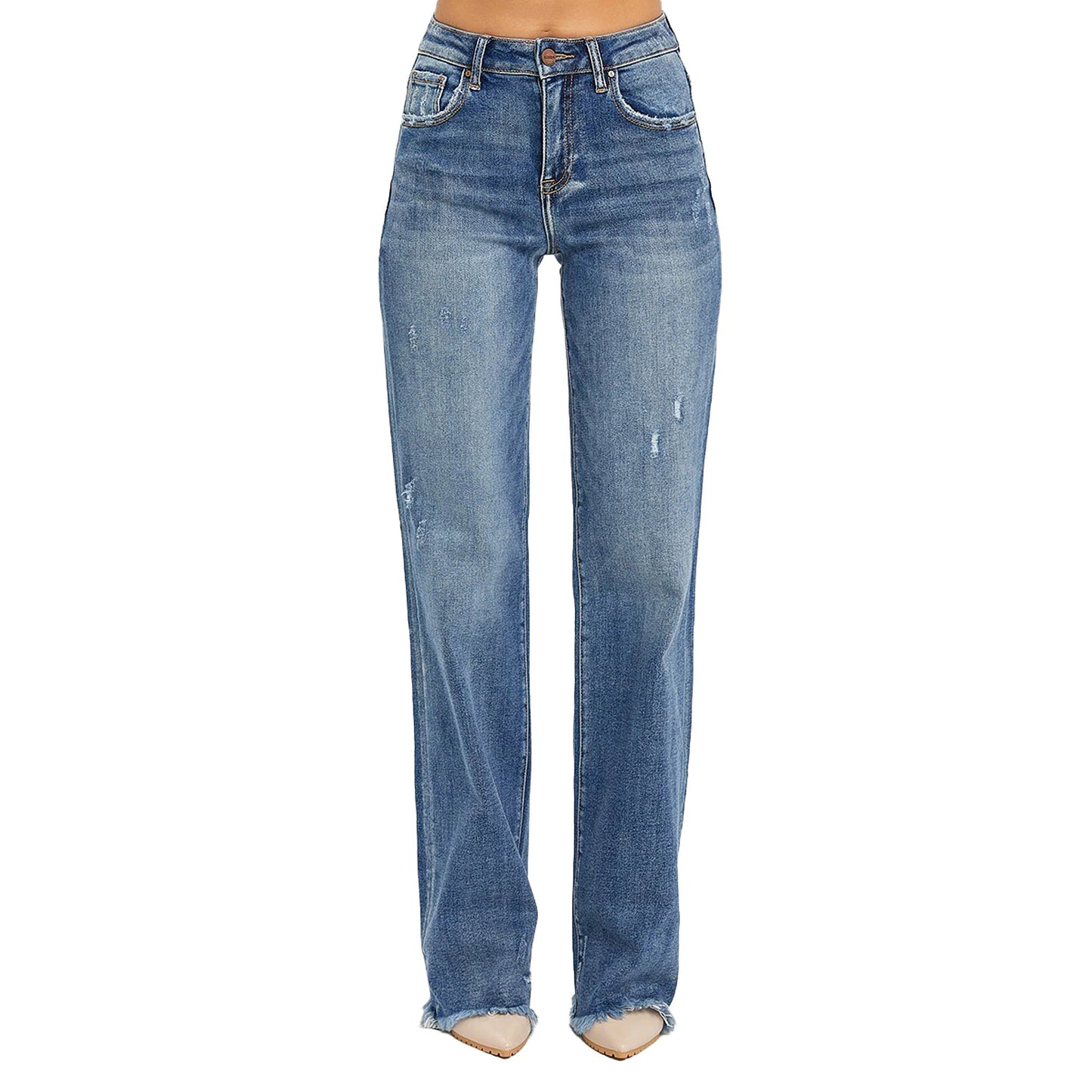 Risen Jeans Women's Dark High Rise Jeans - RDP5471