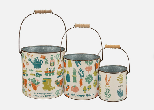 Primitives by Kathy - Garden Bucket Set of 3 - 109117