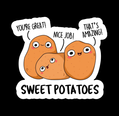 Sticker - Sweet Potatoes