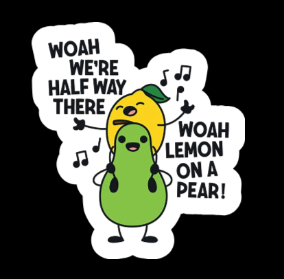 Sticker - Lemon on a Pear