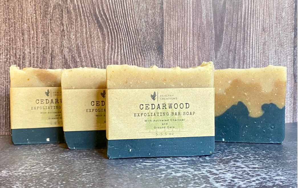 Organic Cedarwood Exfoliating Bar Soap