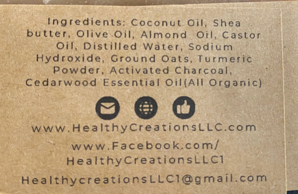Organic Cedarwood Exfoliating Bar Soap