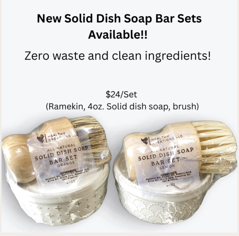 Solid Dish Soap Set with Ramekin