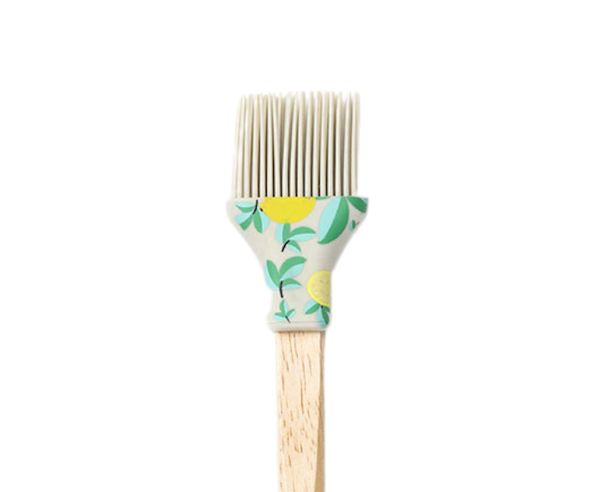 Krumbs Kitchen Farmhouse Collection Silicone Basting Brush - Lemon