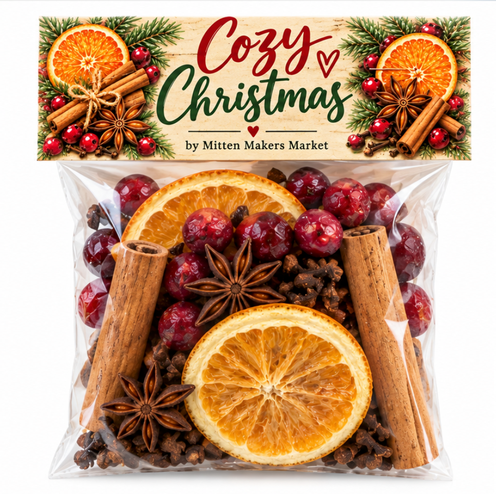 Cozy Christmas Holiday Simmer Pot – Handmade by Mitten Makers Market