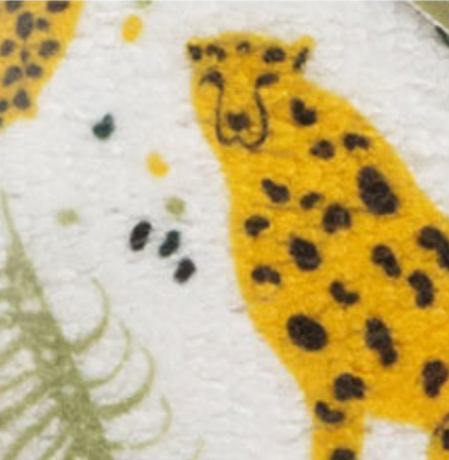 Lemon Lavender Plot Twist Microfiber Turbo Towel - Tiger Print