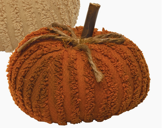 Mini Chenille Pumpkin – Orange