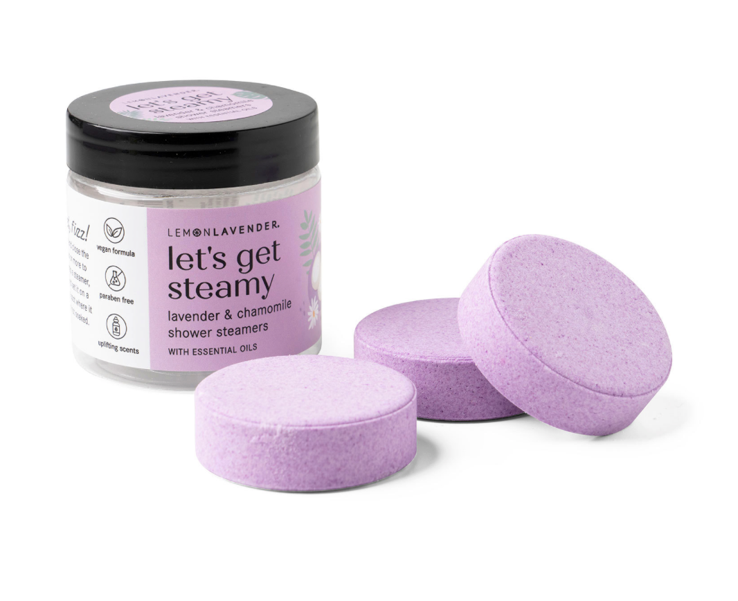 Lemon Lavender® Shower Bombs – 3 Pack Aromatherapy Steamers with Essential Oils -Lavender & Chamomile
