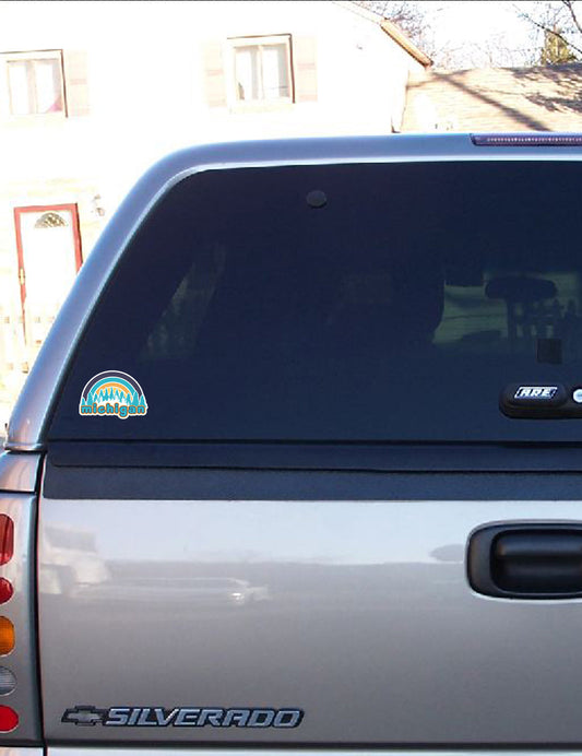 Sun Rings - 4" Michigan Sticker