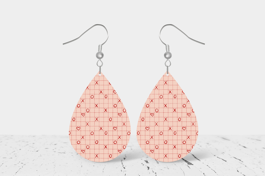 Teardrop Earrings (V10E) - Valentine Day XO's