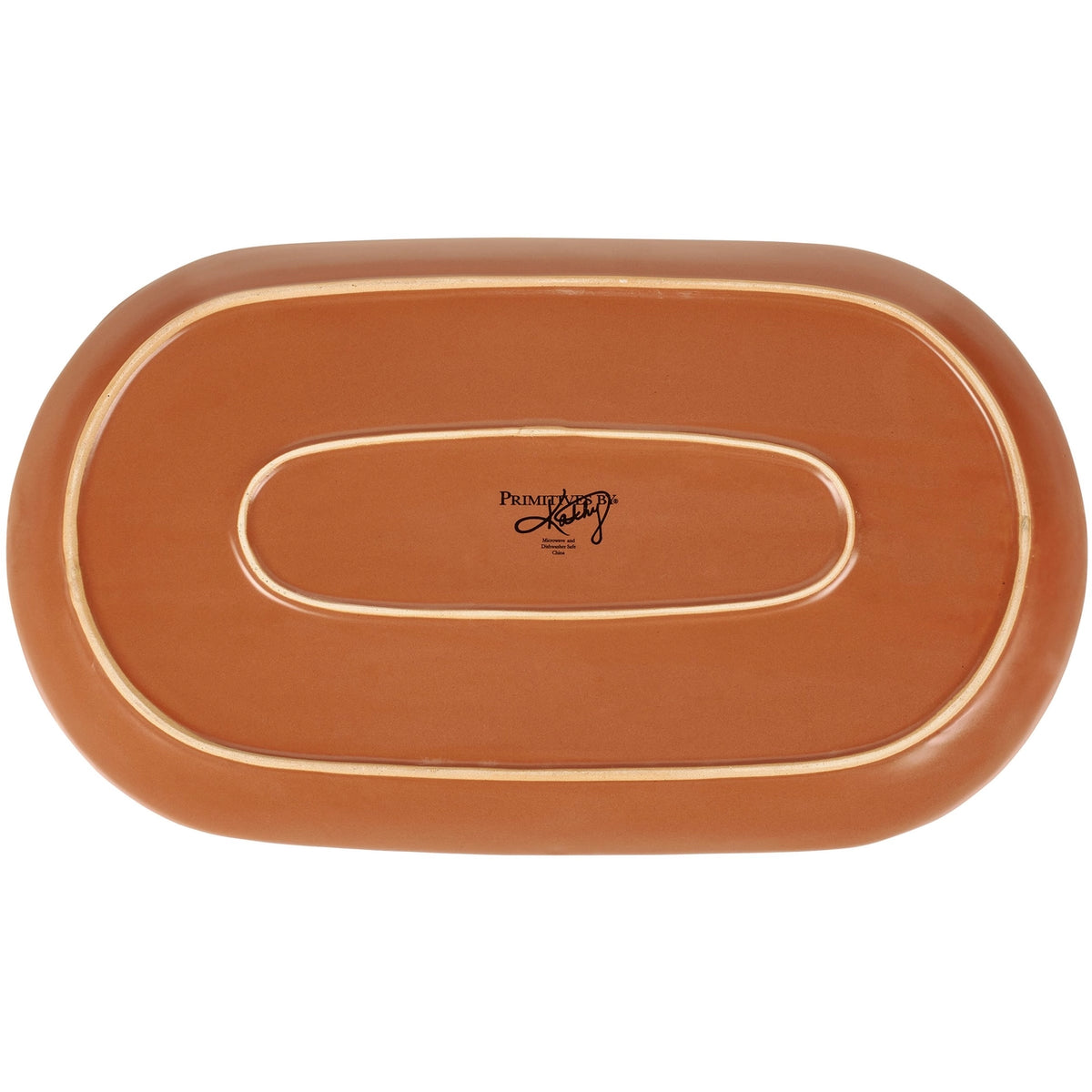 Fall Leaves Oval Stoneware Platter – 15.8"