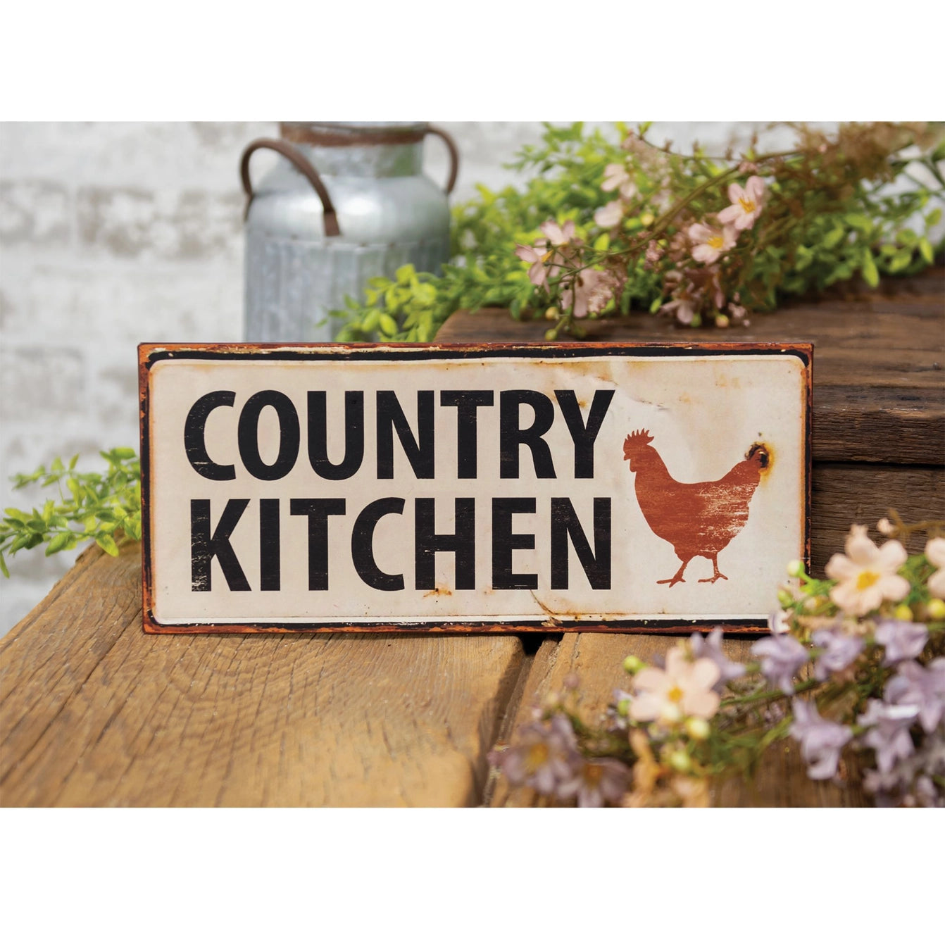 Country Kitchen Metal Sign