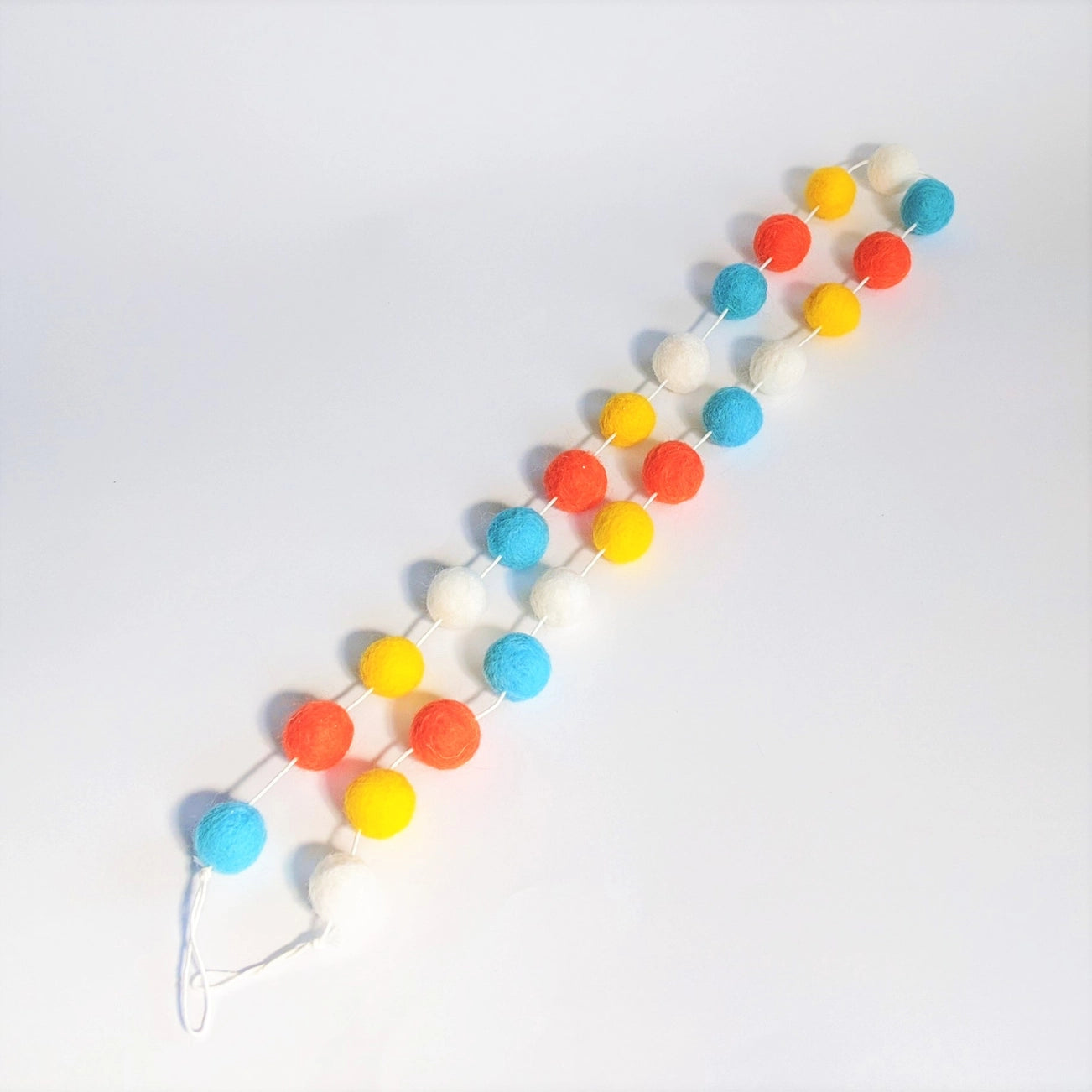 Felt Balls Garland – Summer Bright Colors