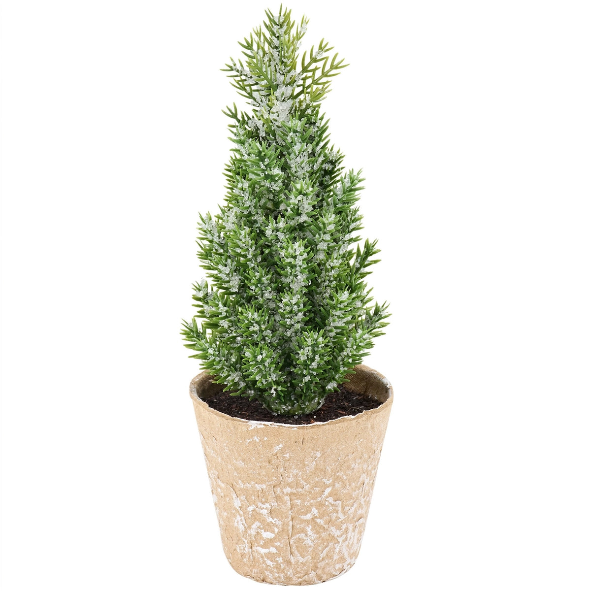 Mini Icy Pine Tree – Frosted Christmas Tabletop Decor