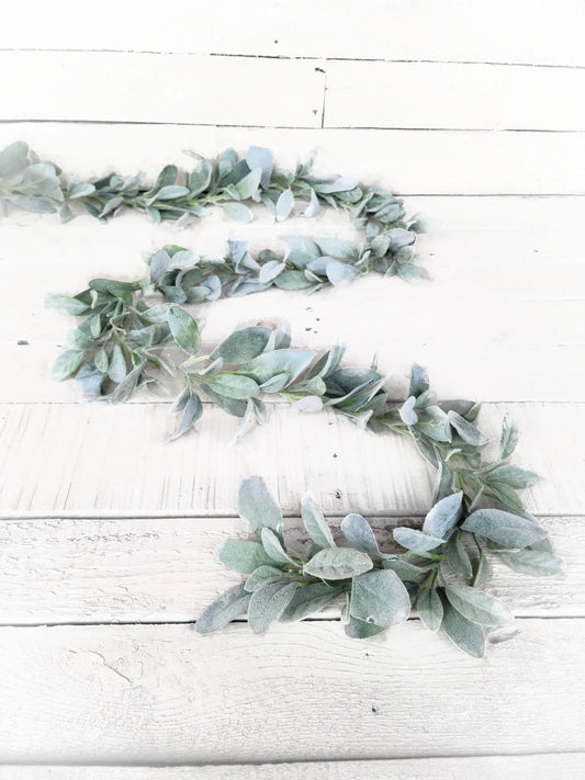 Lambs Ear Greenery Garland – Modern Farmhouse Decor